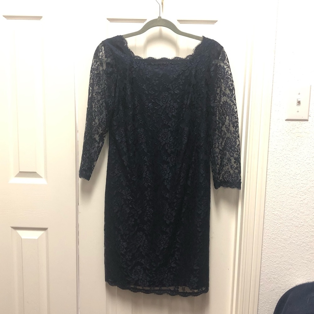 Lace mini shift dress, size 10